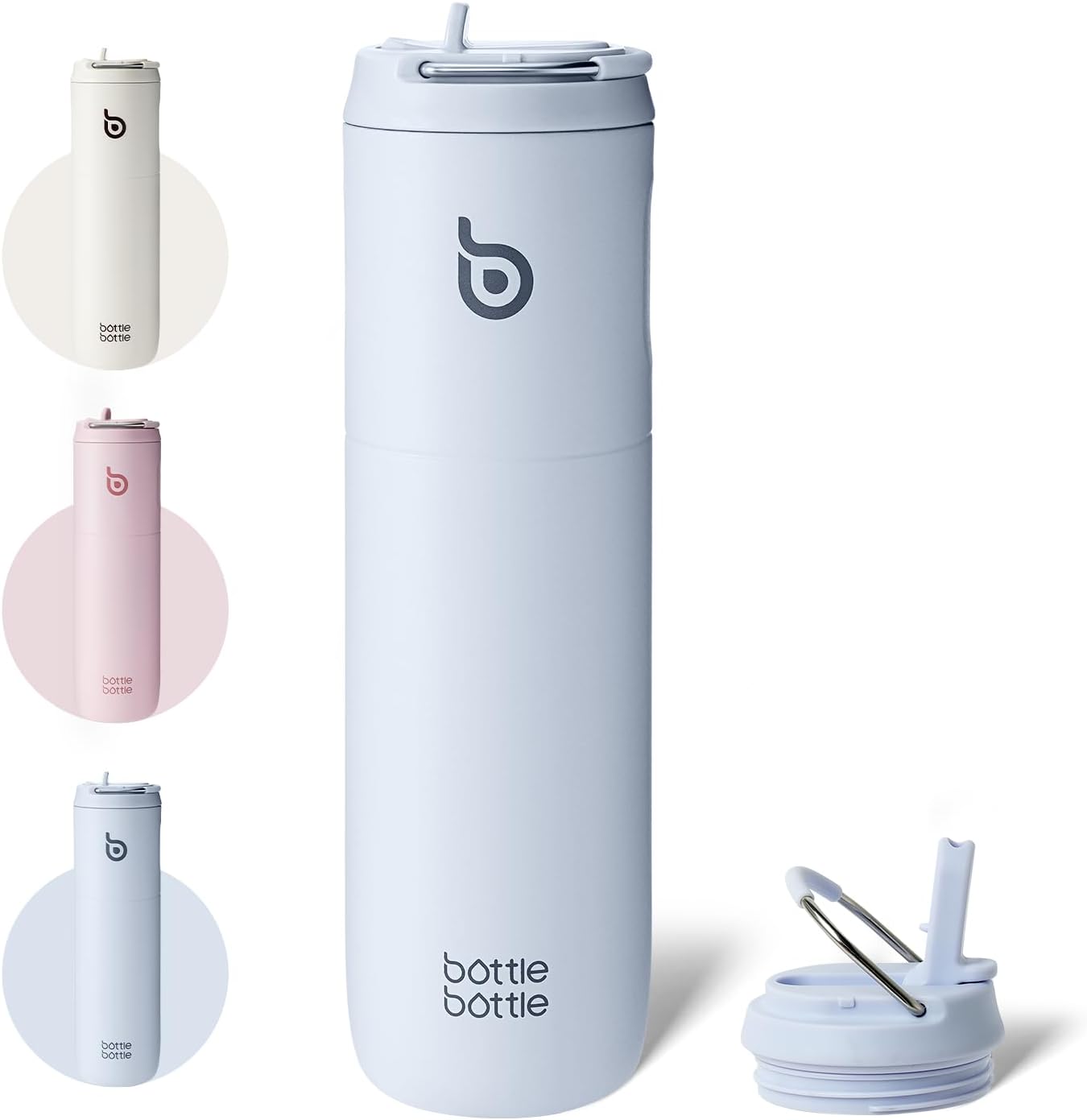 Detalle de Bottle Bottle Stainless Steel 700ml water bottle with straw 🚰