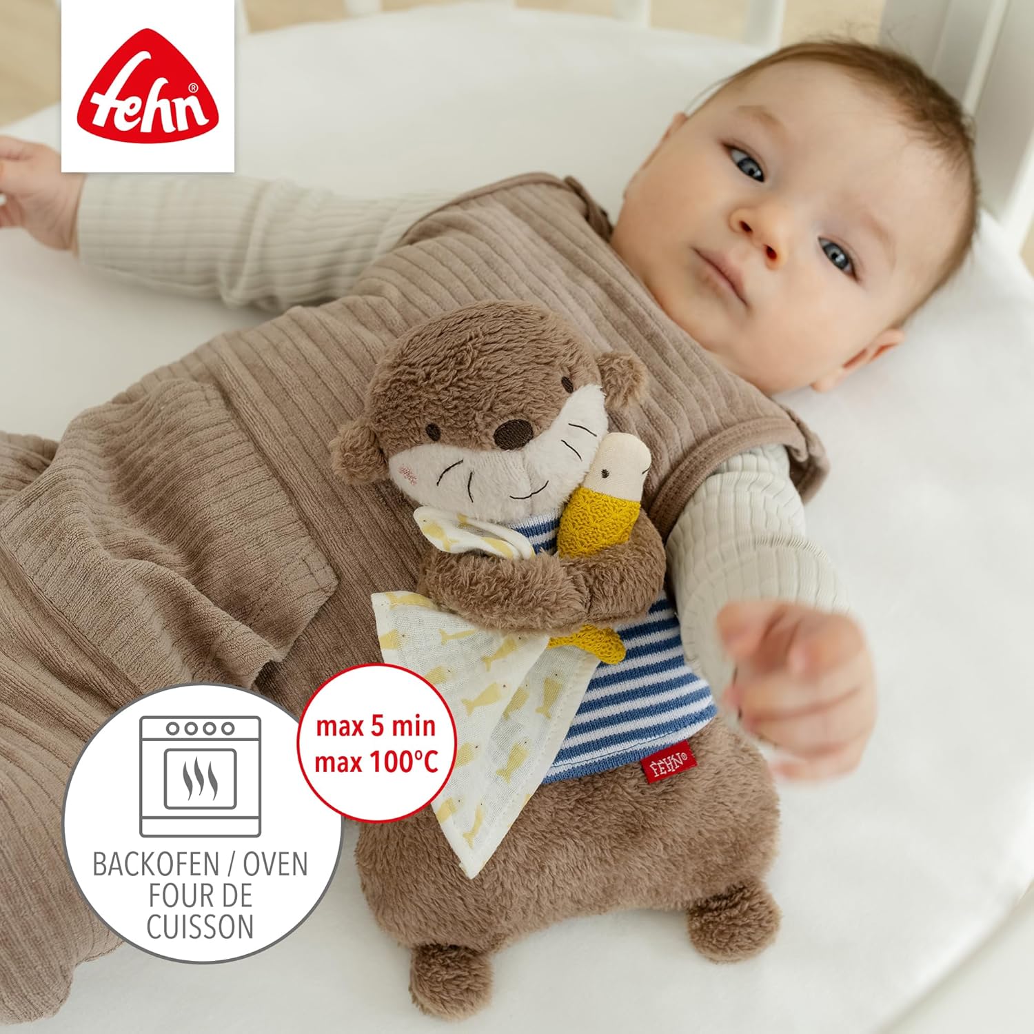 Detalle de Fehn Wärmetier Otter 26 cm Kuscheltier