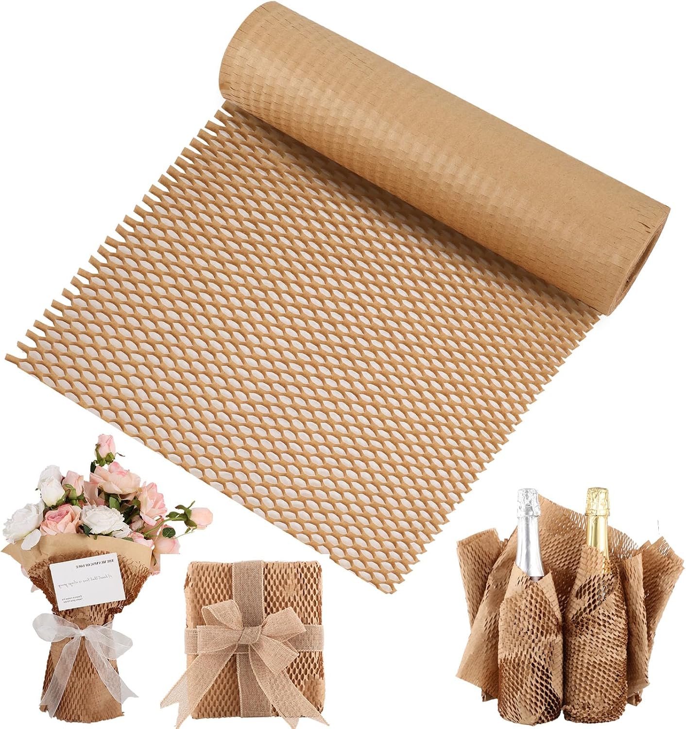 Detalle de Honeycomb bubble wrap alternative roll 100M