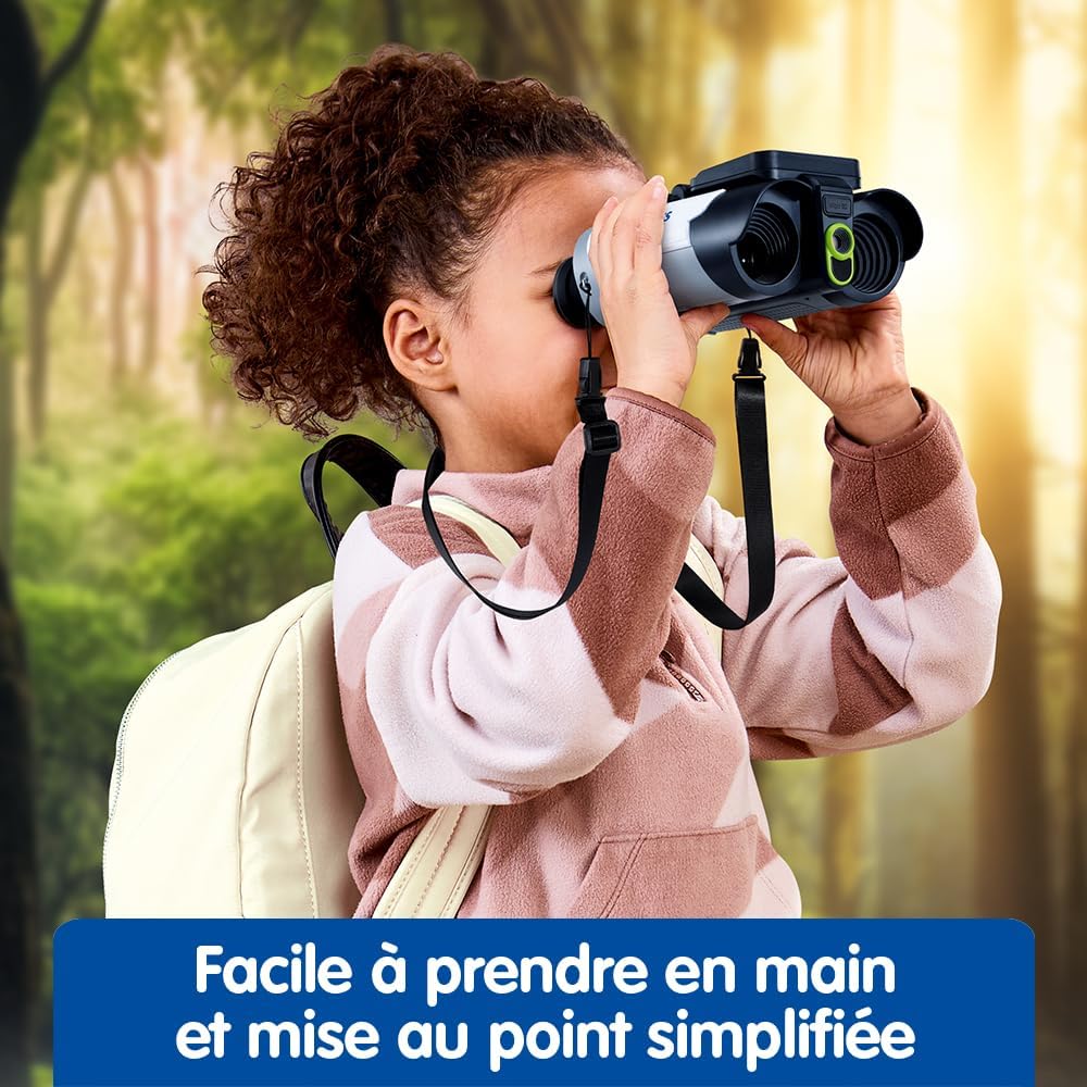Thumbnail 2 de VTech Genius XL Jumelles Vidéo Interactives – Jumelles enfant 10x21 avec écran couleur et contenu éducatif BBC