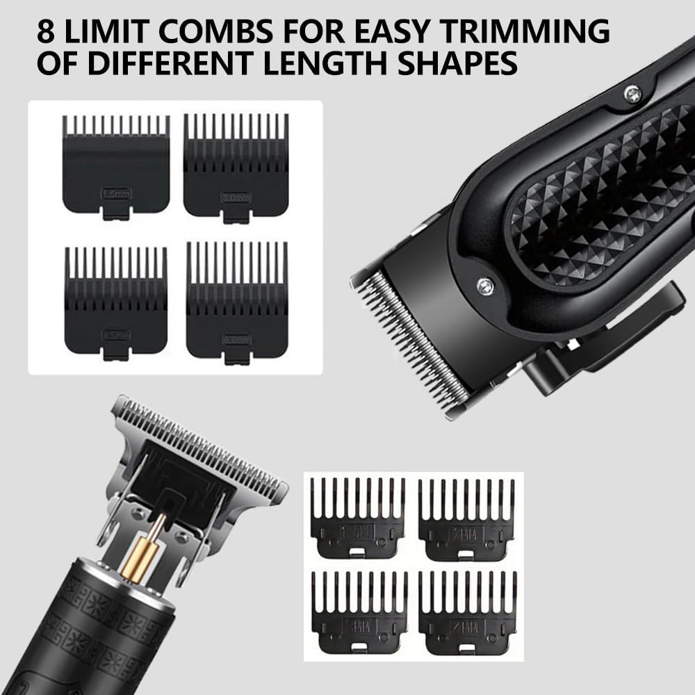 Detalle 2 de OIYO Cordless Hair Clippers for Men: All-in-One Self Haircut Kit for Home Grooming