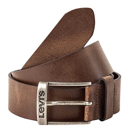 Detalle de Levi's New Duncan Cinturón Unisex Adulto – Marrón Dark Brown, talla 100
