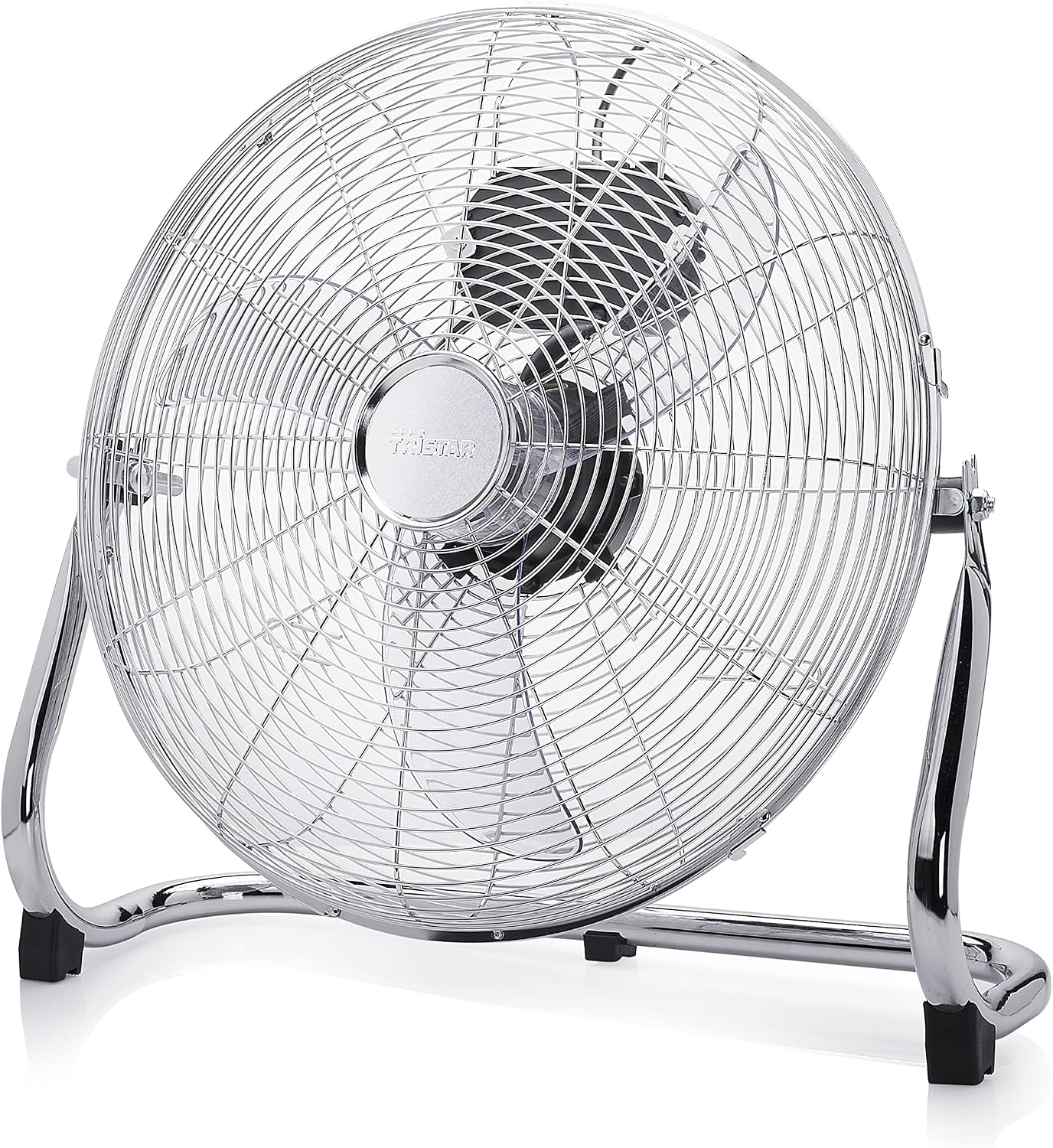 Detalle de Tristar VE-5936 Bodenventilator (40 cm, Metall) – 3 Leistungsstufen mit einstellbarem Winkel