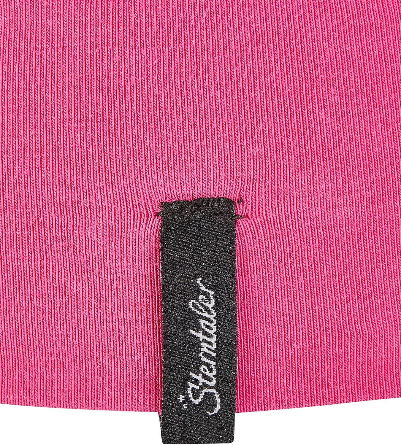 Detalle de Sterntaler OCS Beanie Uni Baby-Mütze mit Umschlag und Ohrenklappen (ab Geburt) – Magenta, Größe 53