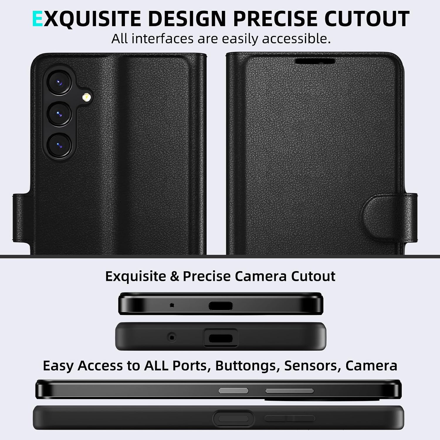 Thumbnail 6 de Eirltiy Custodia Portafoglio in Pelle PU Premium per Samsung Galaxy A13 5G – Protezione 360° con Vetro Temperato