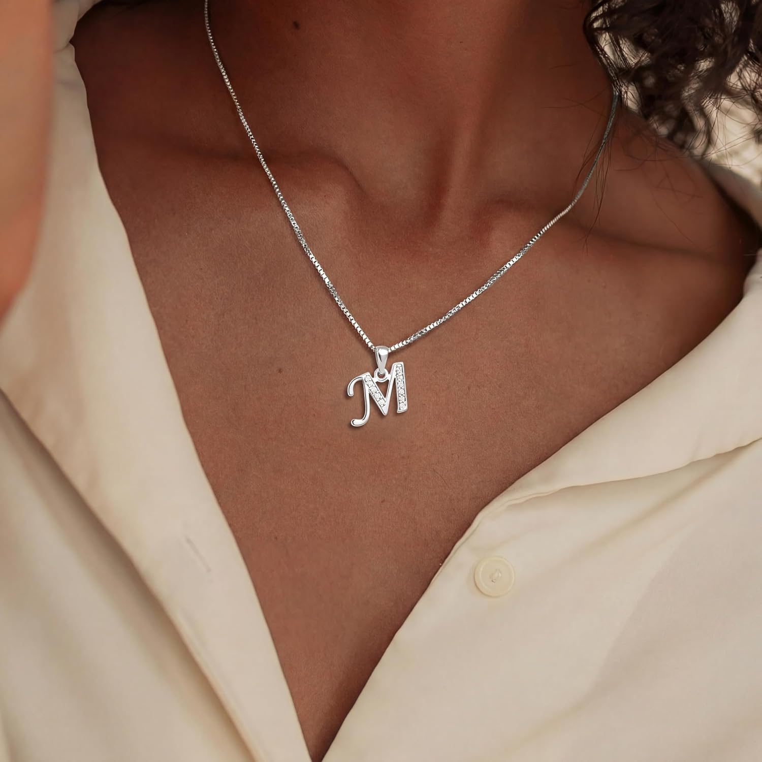 Thumbnail 3 de Fglqfam Initial Necklace, Box Chain