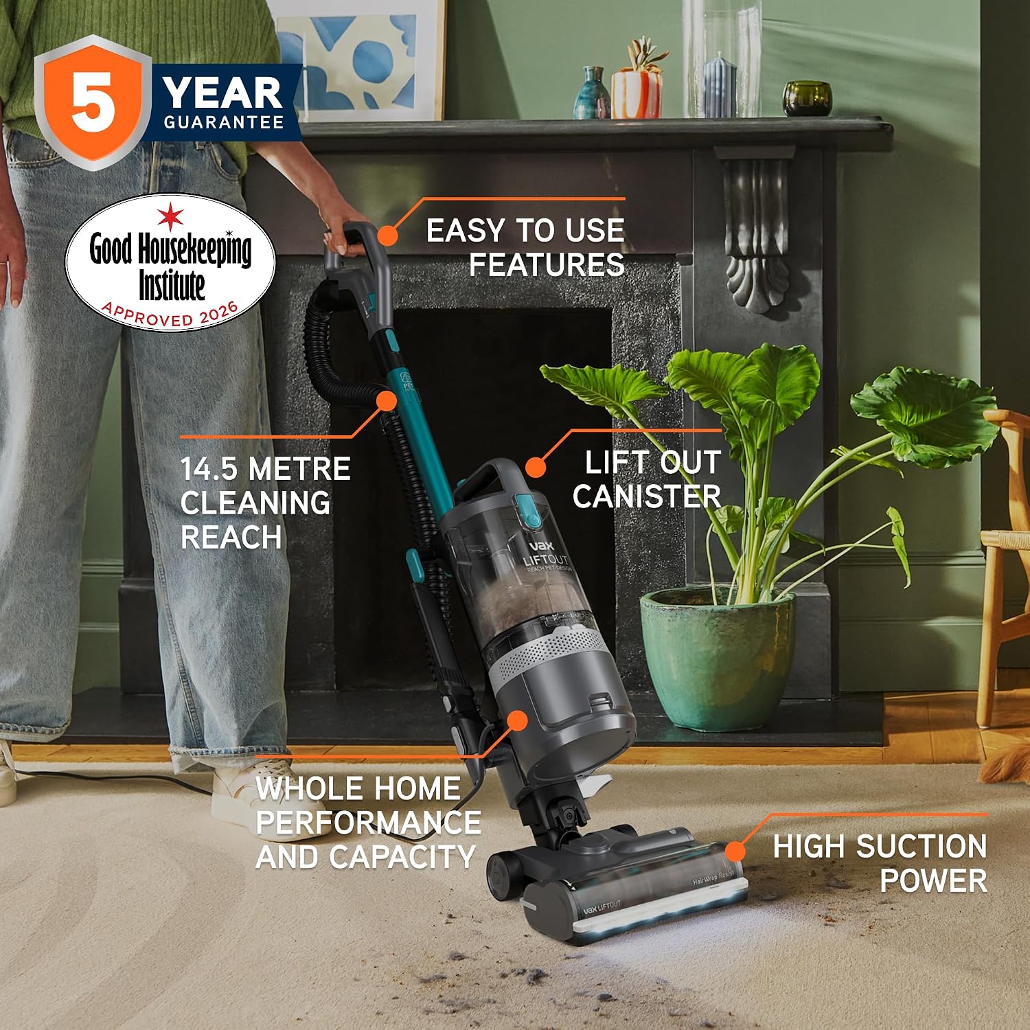 Detalle 2 de Vax LiftOut Reach Pet-Design 600W Vacuum