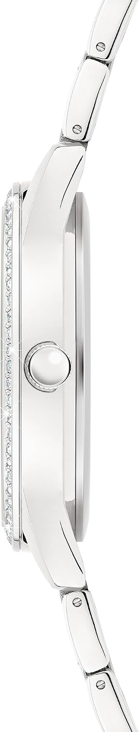Detalle 2 de s.Oliver Damenuhr mit funkelnden Steinen und Edelstahlband – 34 mm, sportlich-elegant