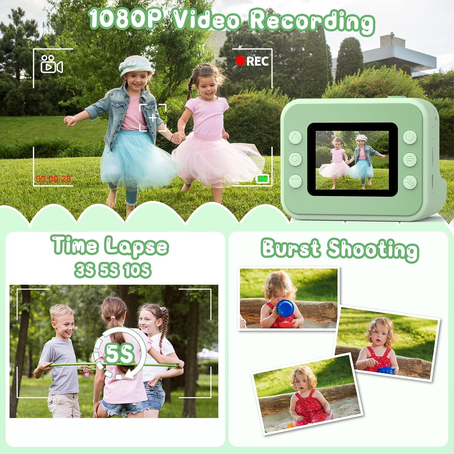 Thumbnail 3 de Hangrui Kinder-Sofortbildkamera mit 2,4 Zoll