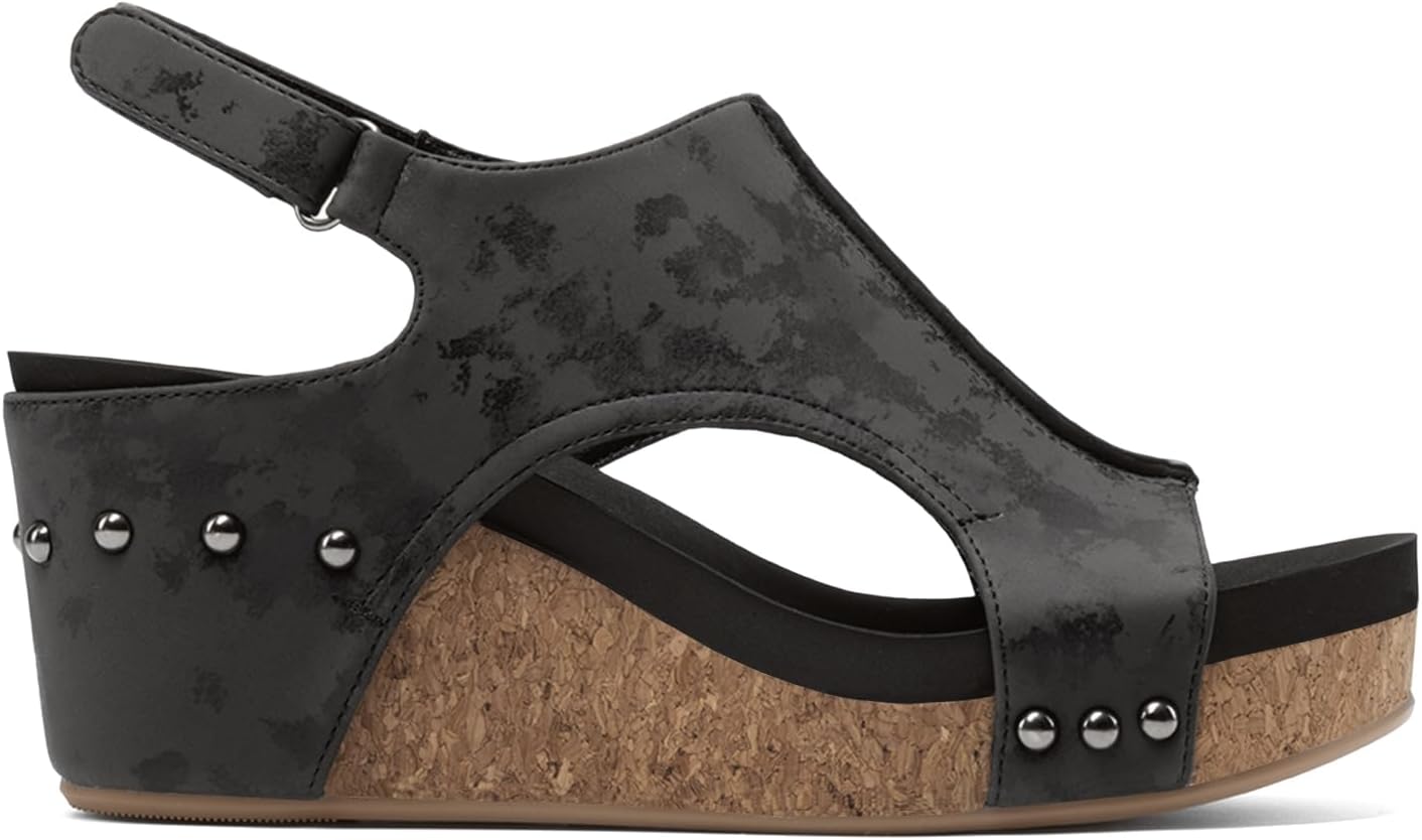 Thumbnail 3 de DREAM PAIRS Women's Platform Wedge Sandals: Comfortable Peep-Toe Cork Sandals for All-Day Summer Wear