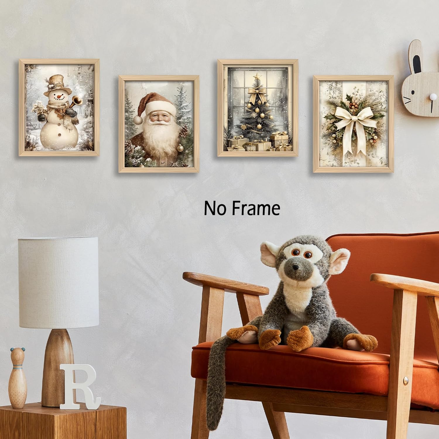 Thumbnail 2 de KSDUT Vintage Christmas Wall Art Set 12"x16" 🎨