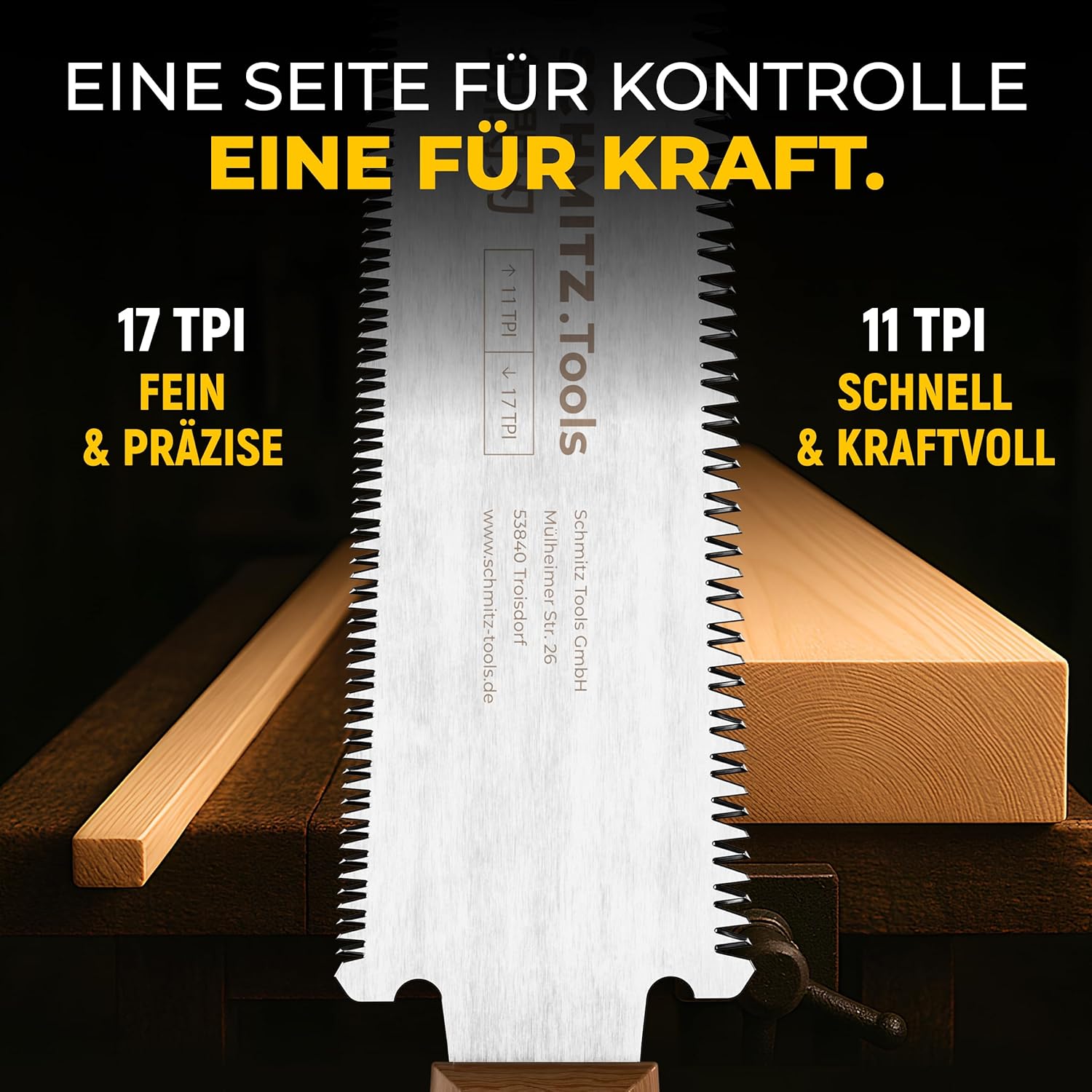 Detalle 2 de SCHMITZ.Tools Japansäge Handsäge 11/17 TPI