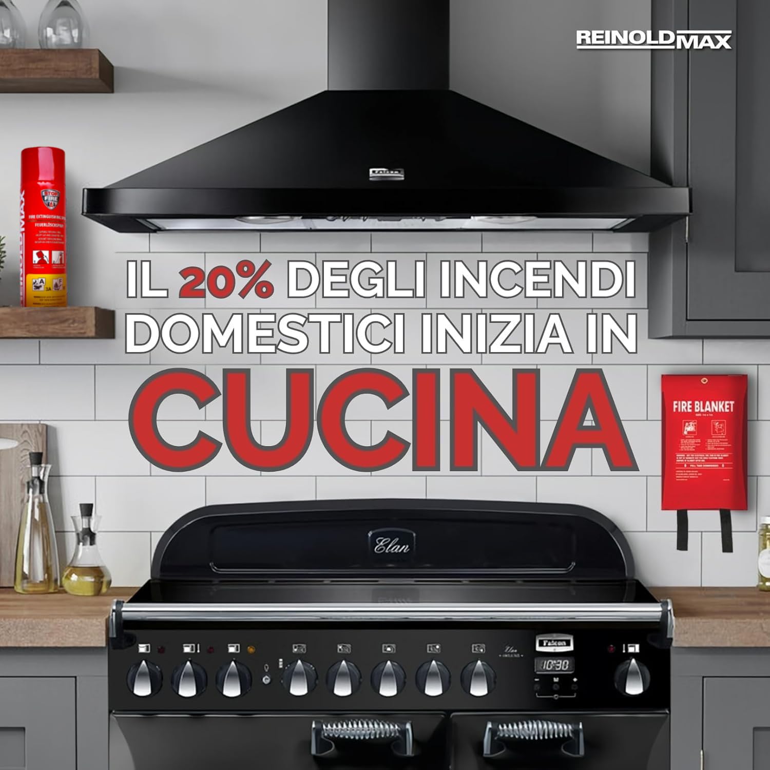Thumbnail 1 de 2X Reinoldmax Estintore Casa: Mini Aerosol per Cucina, Viaggi e Auto