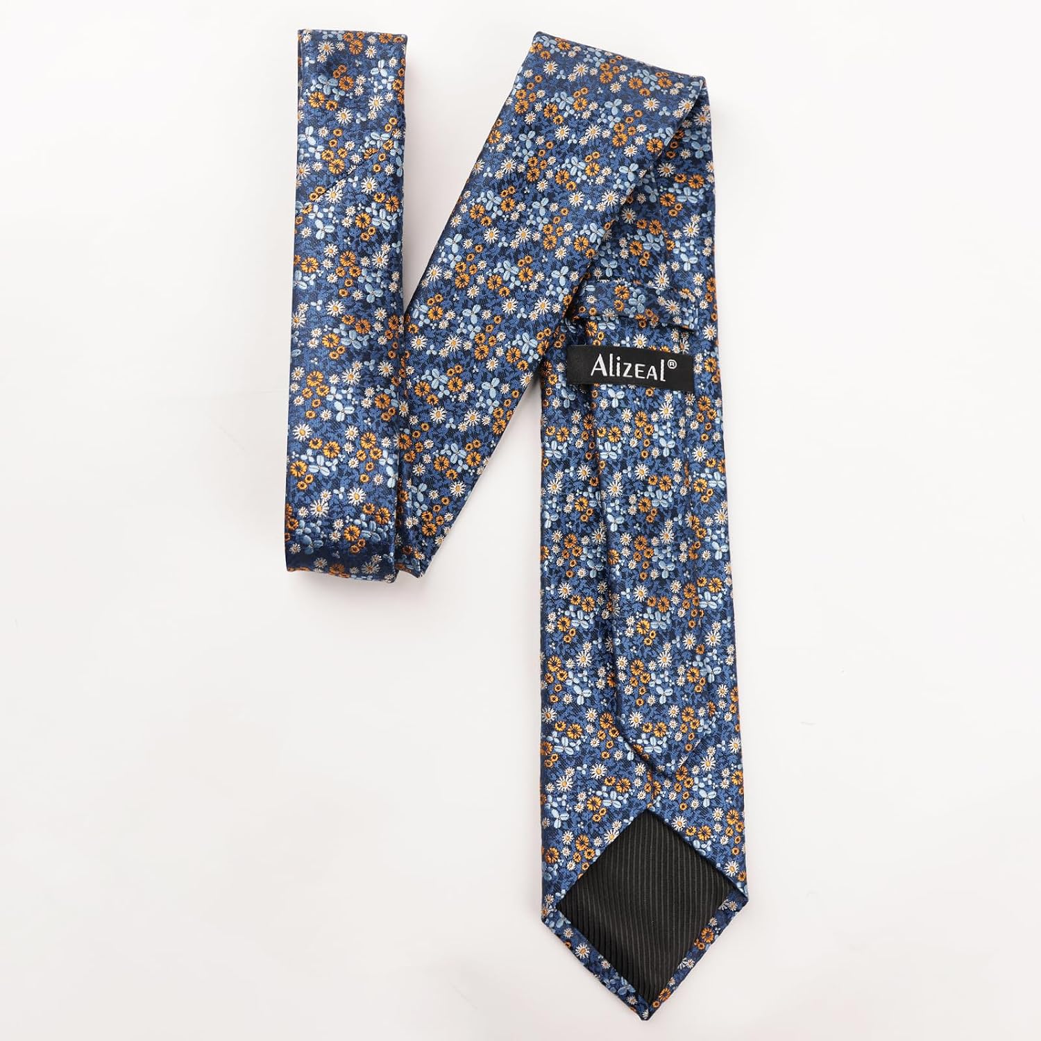 Thumbnail 1 de Alizeal Floral Patterned 8cm Tie with Pocket Square Set