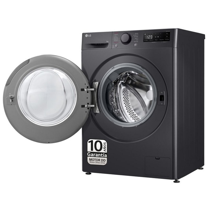 Detalle 2 de LG F4WR5009A6M lavadora de carga frontal de 9 kg con Inteligencia Artificial