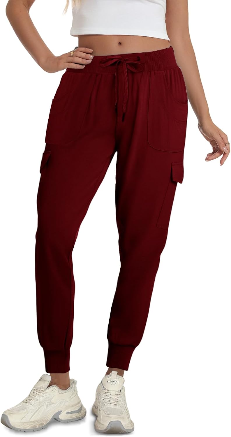 Thumbnail 1 de KISSMODA Women’s lightweight hiking cargo joggers (quick-dry, elastic waist)