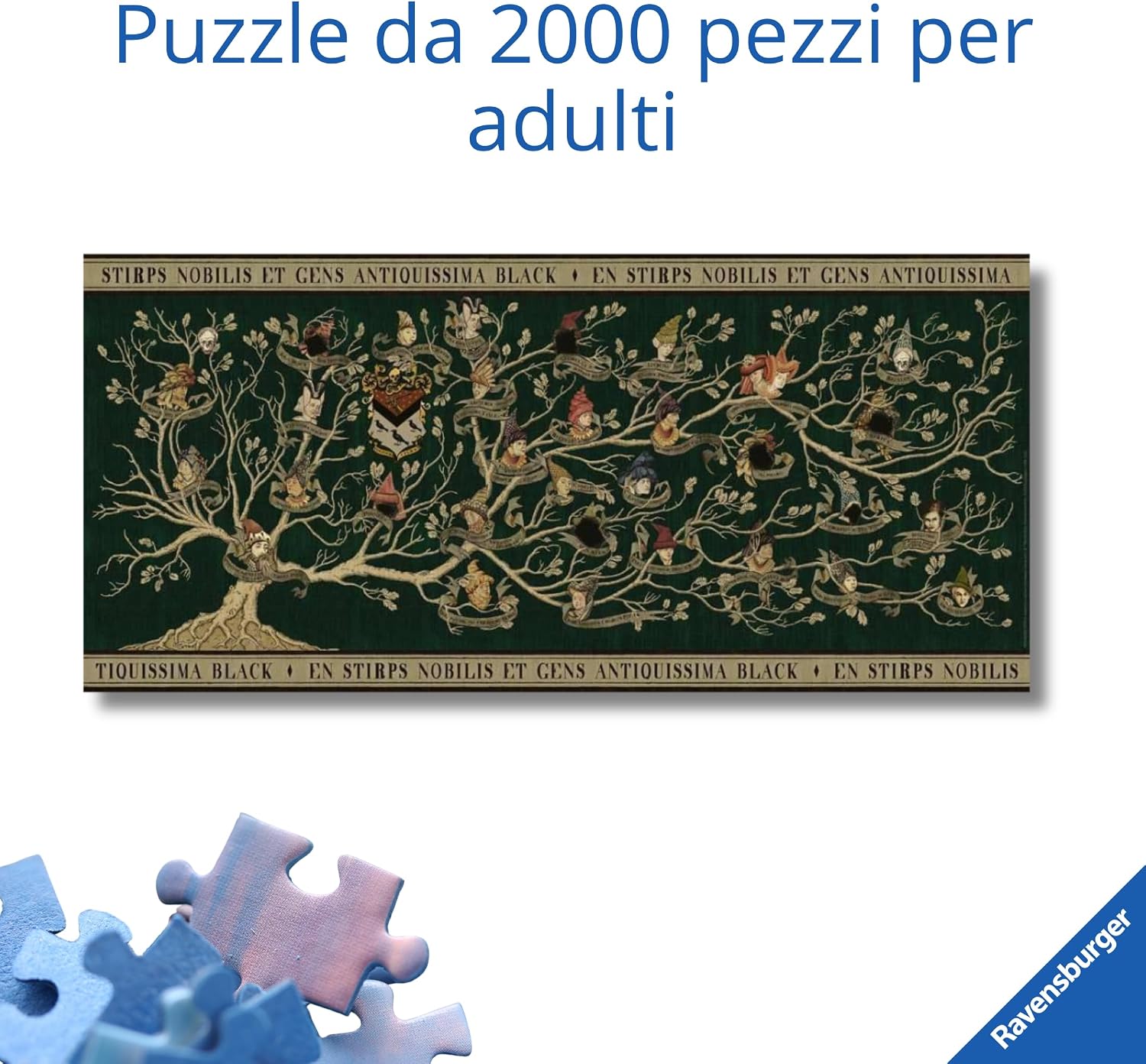 Detalle 2 de Ravensburger Puzzle Harry Potter 2000 pezzi, 98×75 cm 🧩