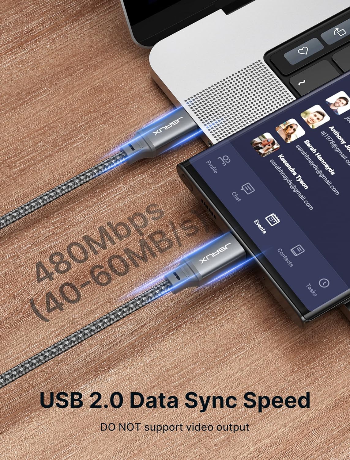 Thumbnail 6 de JSAUX 100W USB C to USB C Cable 6.6ft Pack