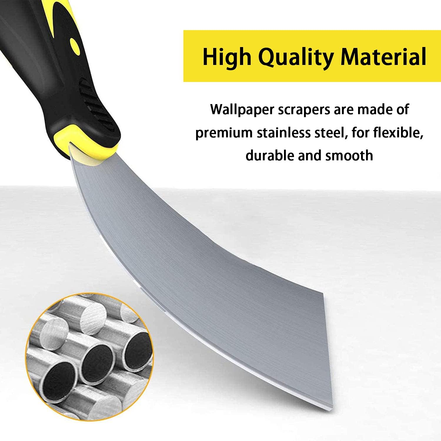 Thumbnail 3 de KZXXZH Wallpaper Scraper Set 4-piece, 1.5–5in