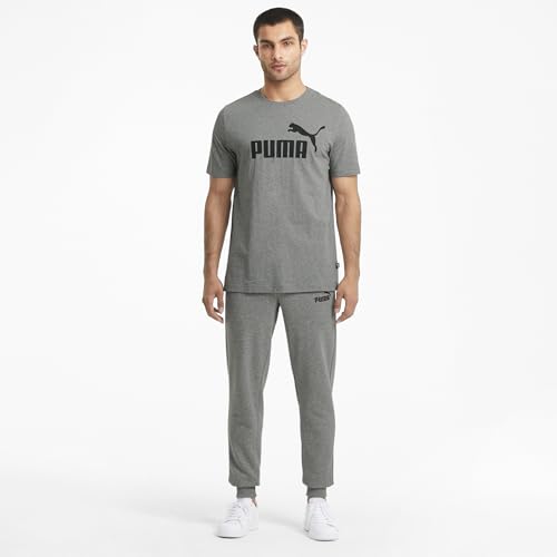 Thumbnail 3 de Puma Ess Logo Tee Medium Gray Heather camiseta hombre