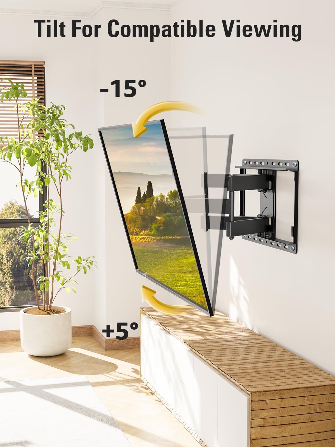 Detalle de Mounting Dream MD2380-CA Full-Motion TV Wall Mount, 32–65 in, Swivel and Tilt