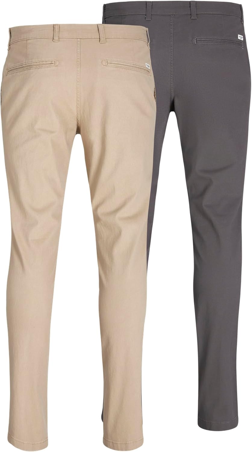 Detalle 2 de Jack & Jones Chino-Hose 2er-Pack Slim Fit – Herren, mittlere Taille