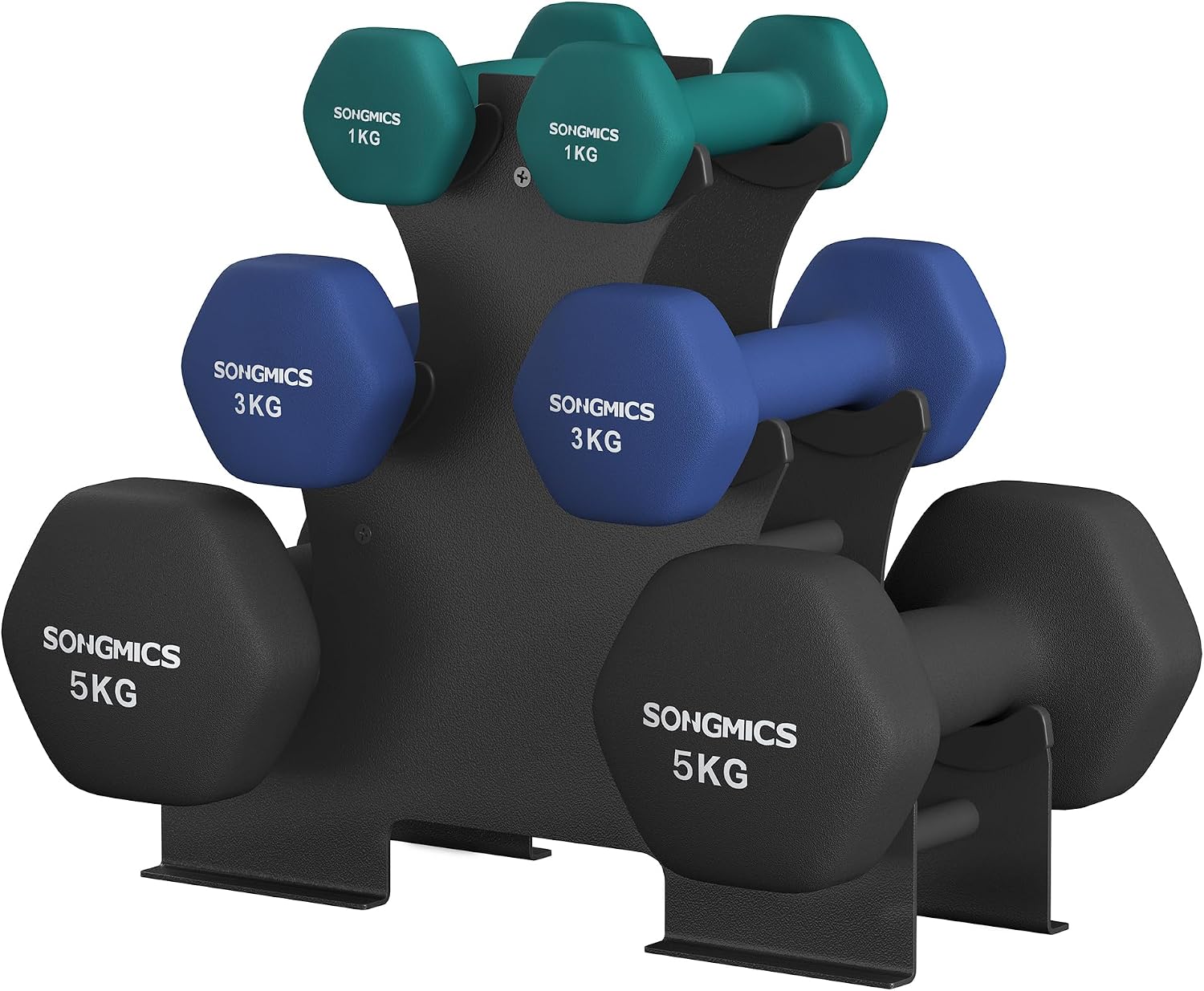 Detalle de Songmics Hantel-Set 6er 1–5 kg