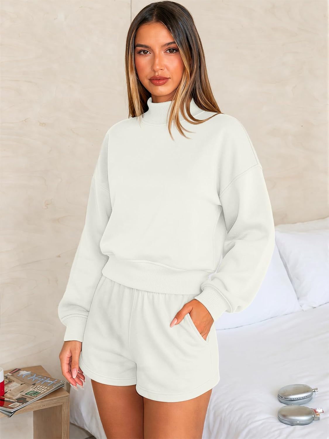 Detalle de ATHMILE Cropped Sweatshirt Cotton