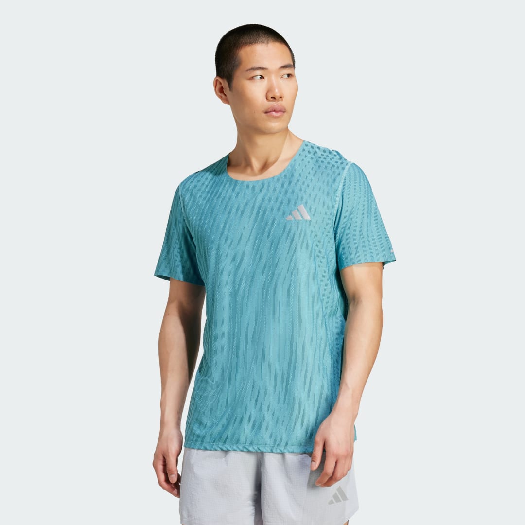 Detalle de Camiseta Adi365 Running CLIMACOOL+ de Adidas — versión turquesa