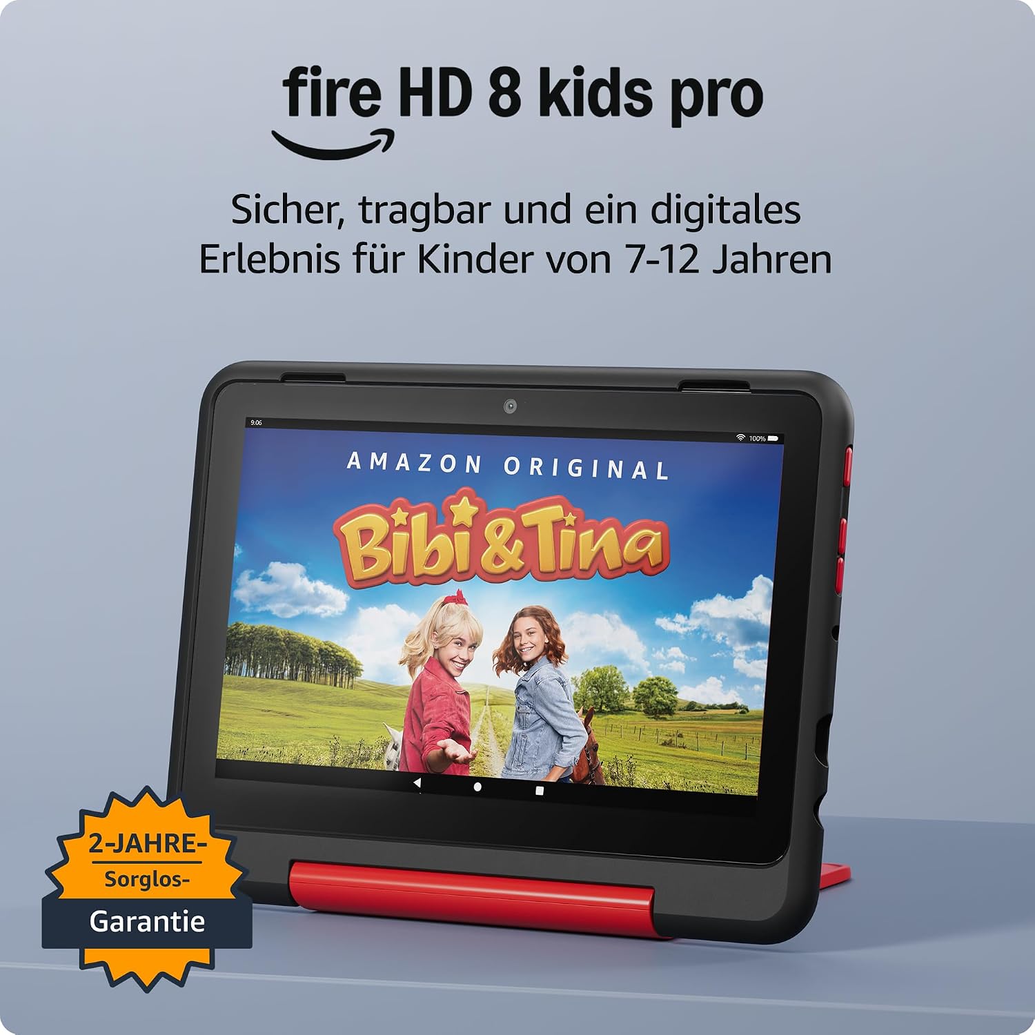 Detalle de Amazon Fire HD 8 Kids Pro-Tablet (neueste Generation) für 6- bis 12-Jährige – 8 Zoll HD, 3 GB RAM, 32 GB, werbefreie Inhalte