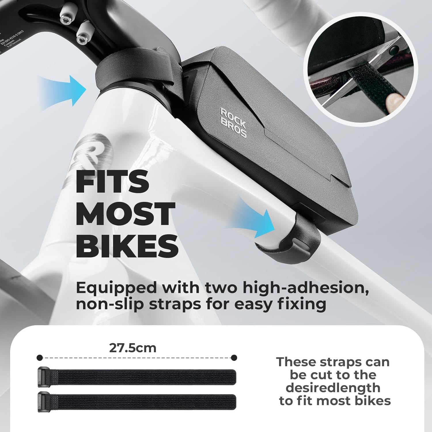 Thumbnail 5 de ROCKBROS Sacoche Cadre de Vélo Aspiration Magnétique 0,9 L – Étanche et légère pour Bikepacking