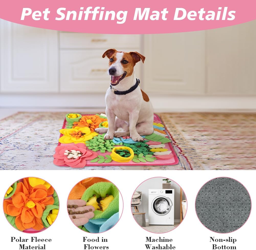 Thumbnail 5 de OSDUE Snuffle Mat for Dogs (39 x 39cm) – slow feeding & scent training puzzle mat for large and medium puppies