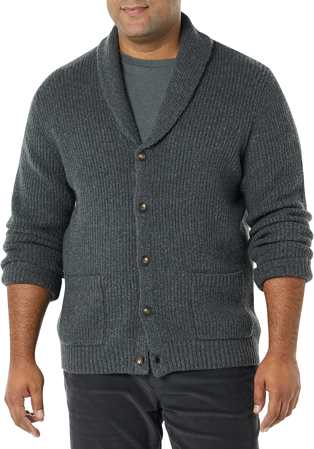 Thumbnail 3 de Amazon Essentials Herren Langärmliger Soft-Touch-Cardigan mit Schalkragen (normale Passform)