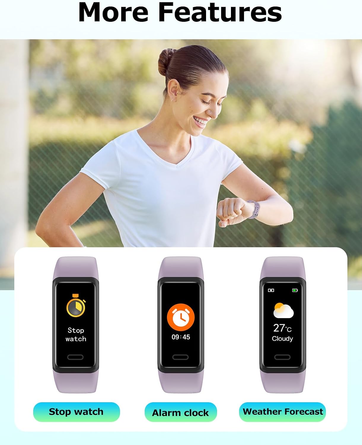 Thumbnail 6 de Cloudpoem Fitness Watch with Heart Rate and Sleep Monitoring