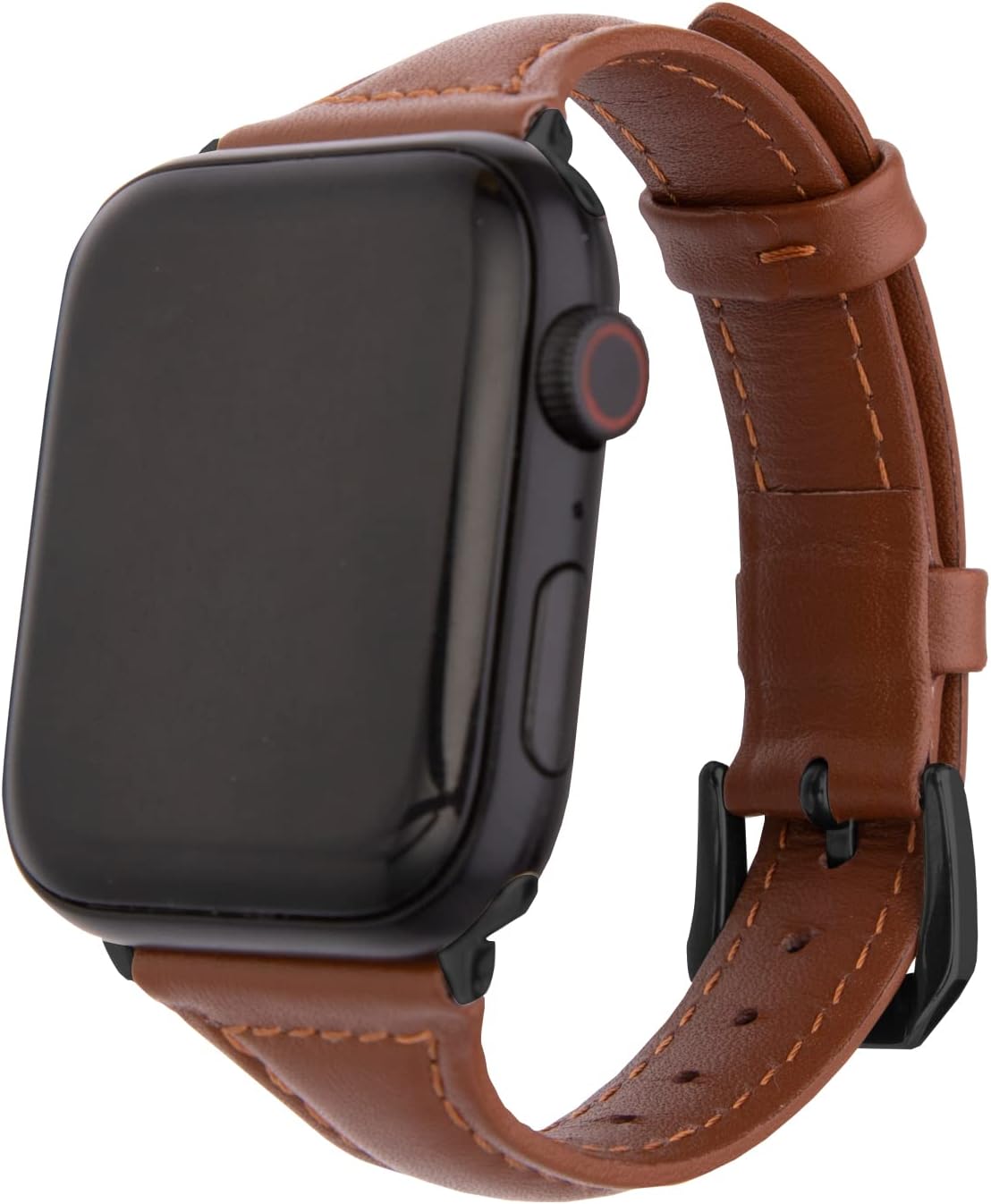 Thumbnail 4 de SEURE Lederarmband kompatibel mit Apple Watch (38/40/41 mm) – Slim Soft Band mit Edelstahl-Schnalle für Serien 1 bis 8