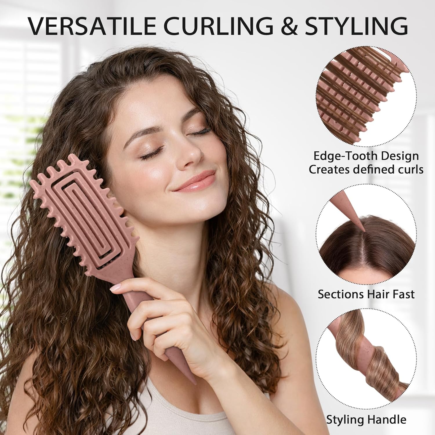 Detalle de Quenxe Curl-defining brush, ABS