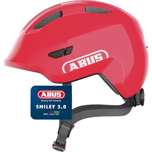 Imagen de ABUS Unisex Fahrradhelm Rot (Shiny Red), Größe M (50-55 cm) – Sicherheit und Komfort für kleine Radfahrer en OfertitasTOP