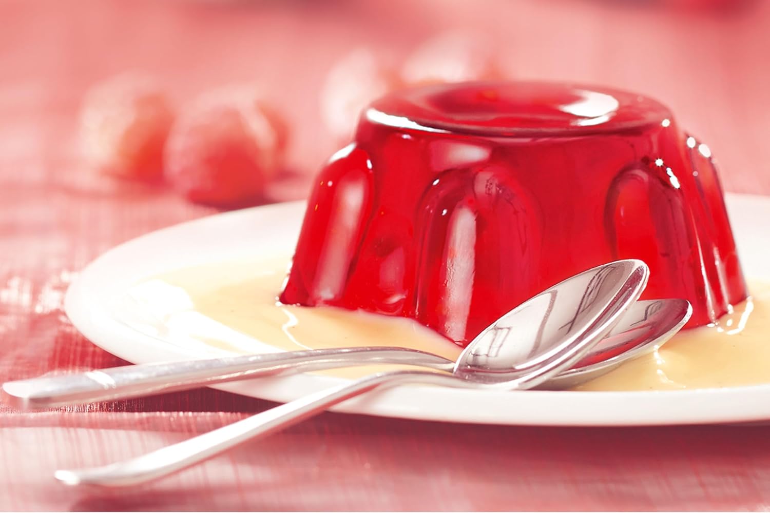 Thumbnail 3 de RUF Götterspeise Rindergelatine Kirsche (ohne Schweinegelatine), roter Wackelpudding – 1 x 1000 g