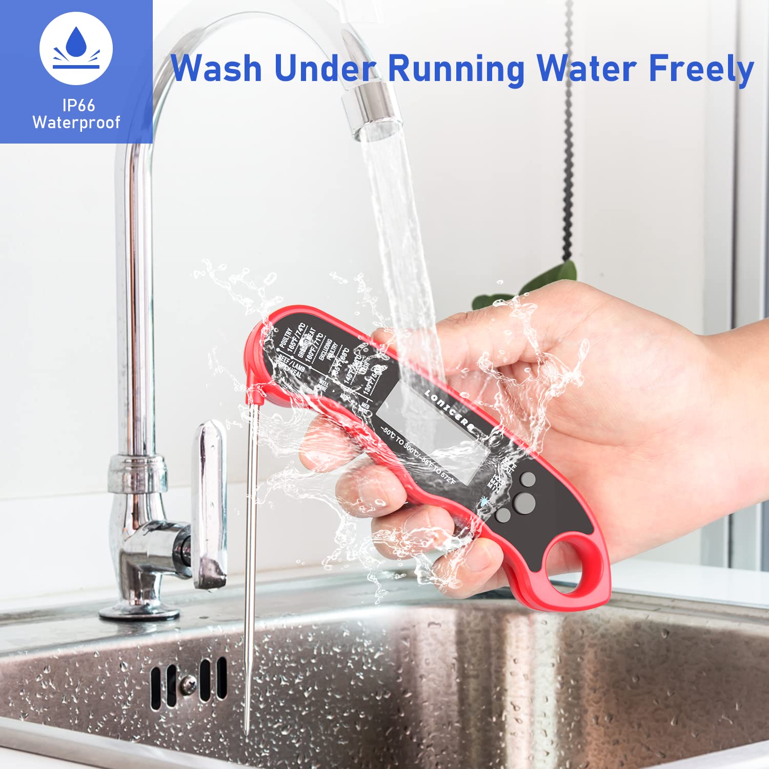 Thumbnail 3 de Lonicera Meat Thermometer Instant Read