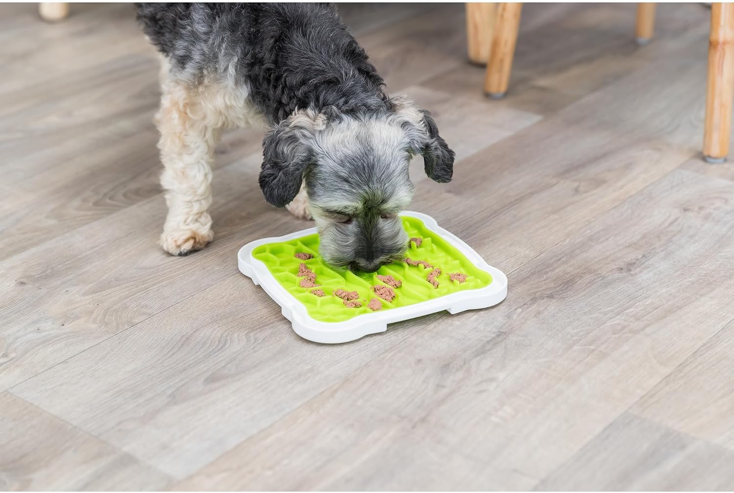 Detalle de Trixie Lick'n Snack Licking Plate – Slow Feeder (Medium, Green) for Dogs and Cats