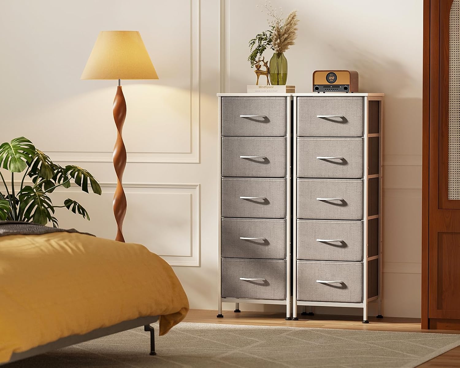 Thumbnail 6 de Coleshome Cassettiera 40x30x120 cm grigio chiaro