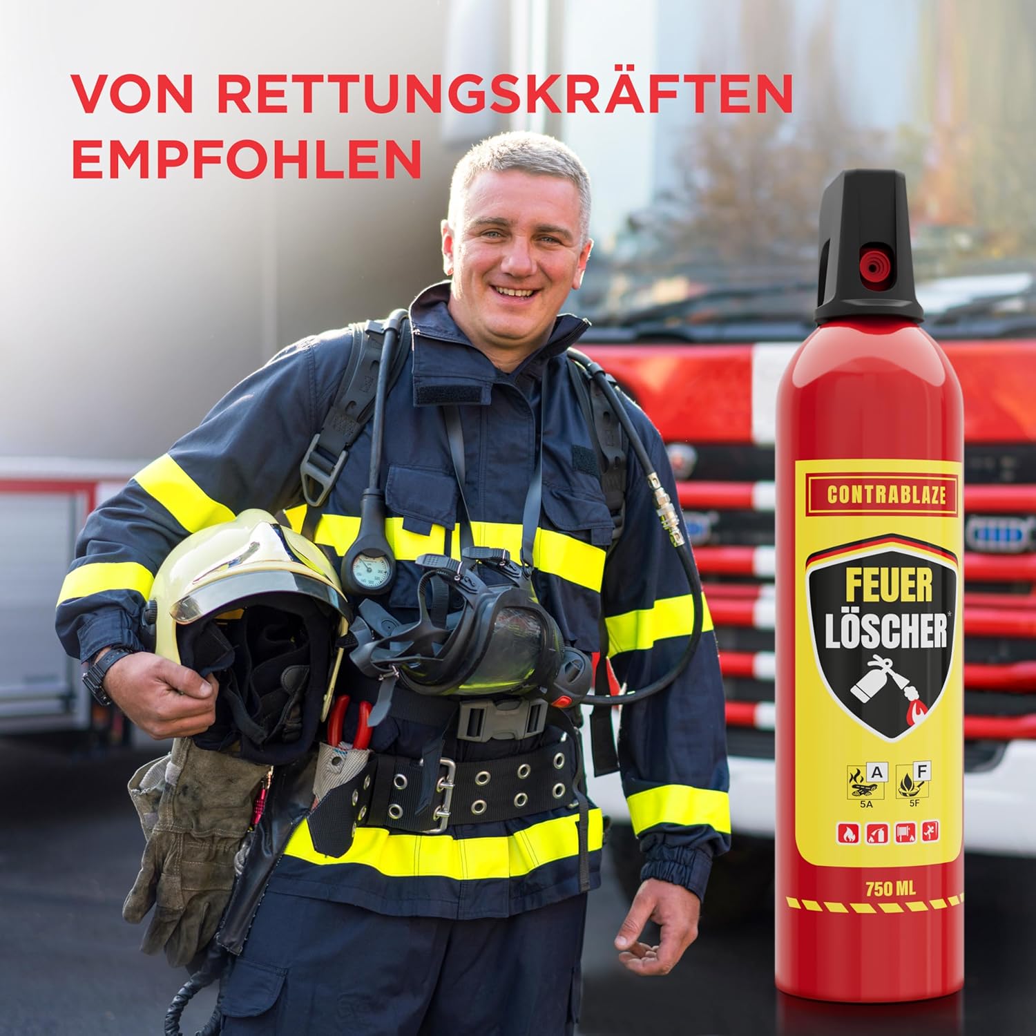 Thumbnail 6 de CONTRABLAZE Feuerlöschspray 750 ml – Mini-Löschspray für Haushalt, Küche und Fettbrände