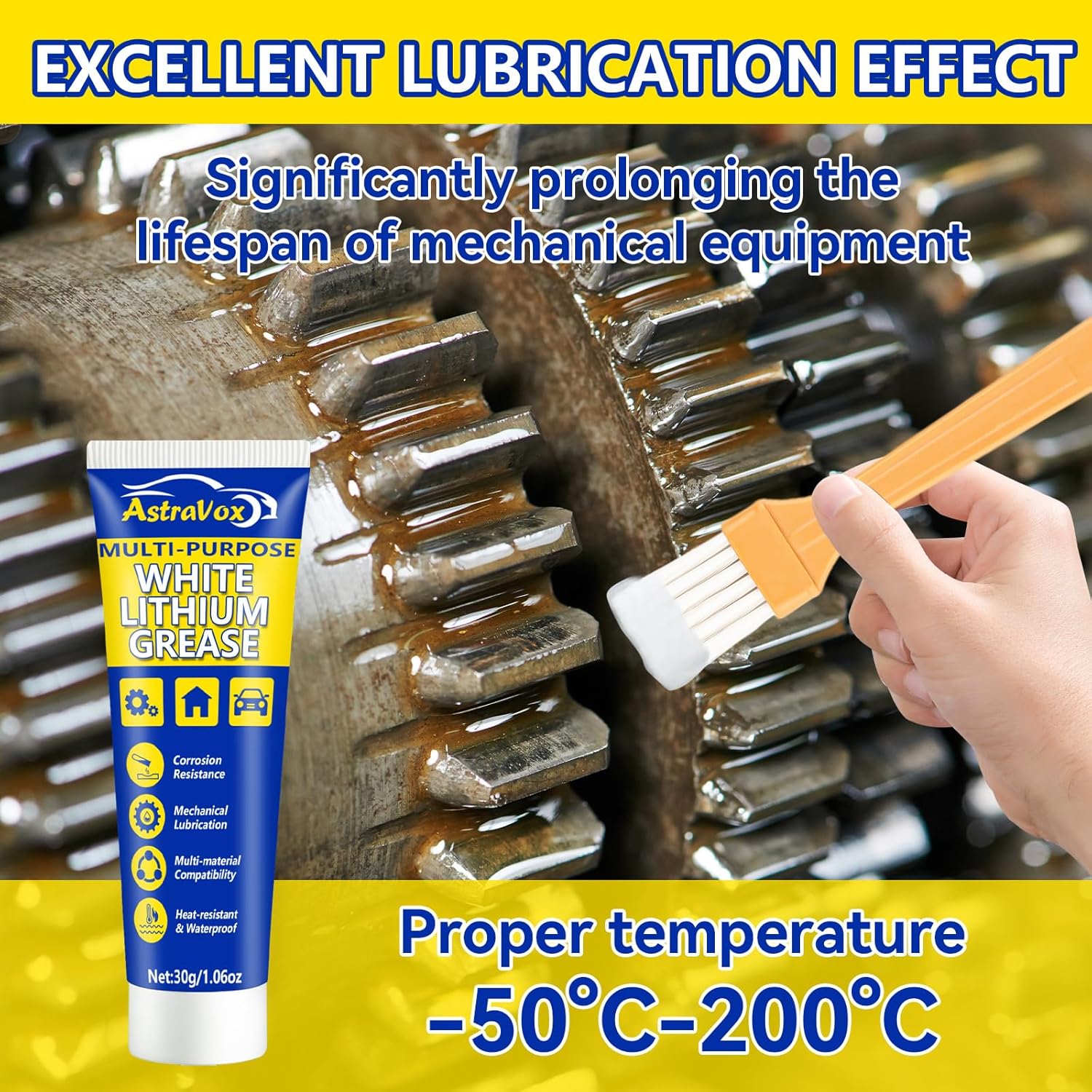 Detalle de AstraVox White Lithium Grease 1.06oz