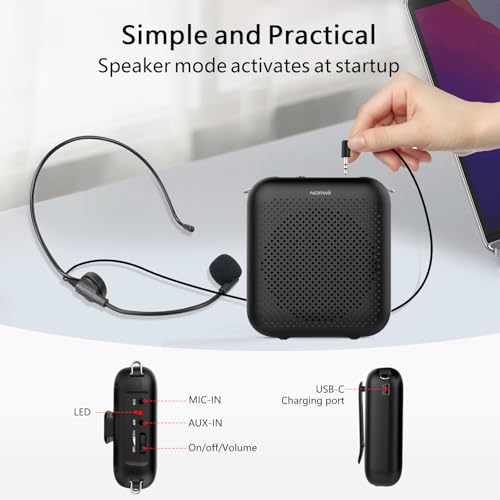 Thumbnail 6 de Norwii S358 Portable Voice Amplifier with Wired Headset Mic – KNORVAY