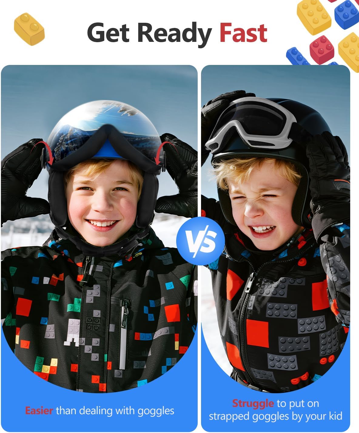 Thumbnail 1 de Odoland Kids Ski Helmet with Visor 3-12