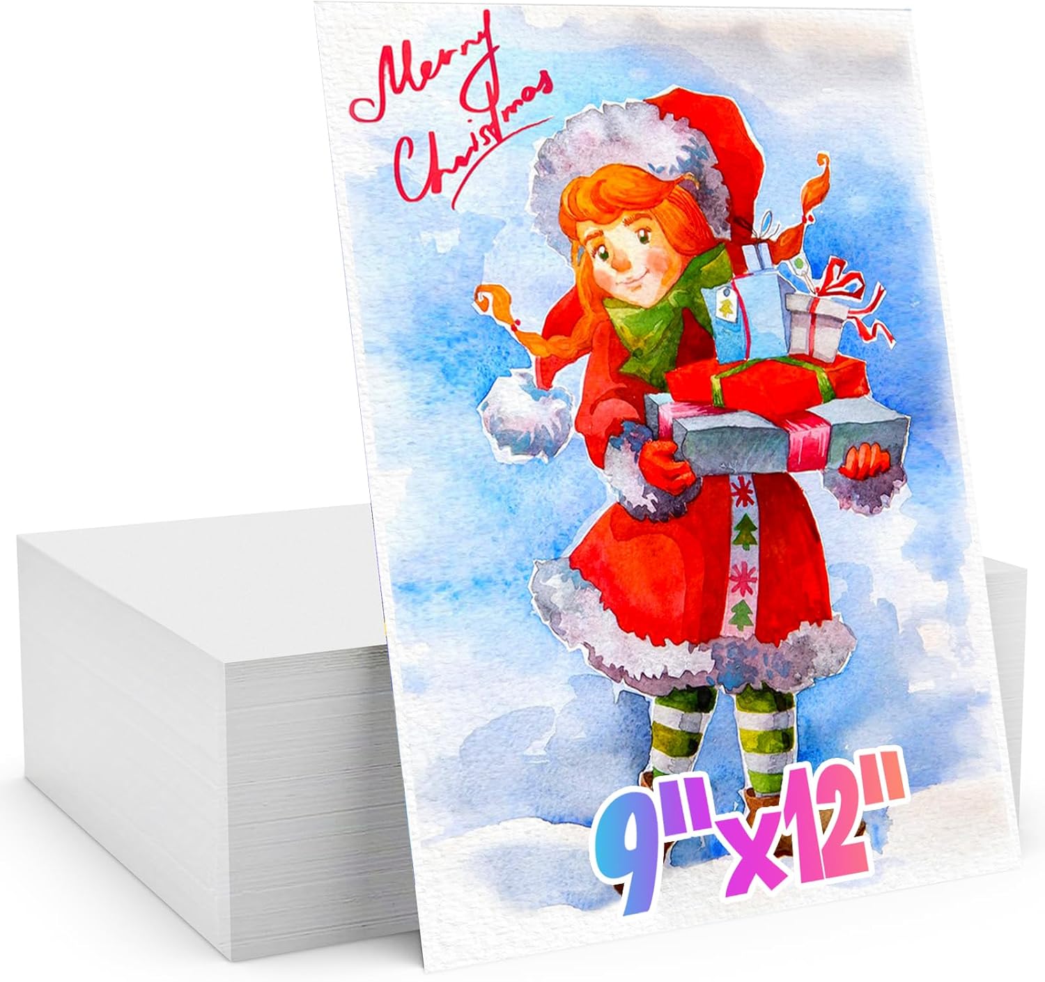 Watercolor Paper 250 Sheets 9x12 🎨