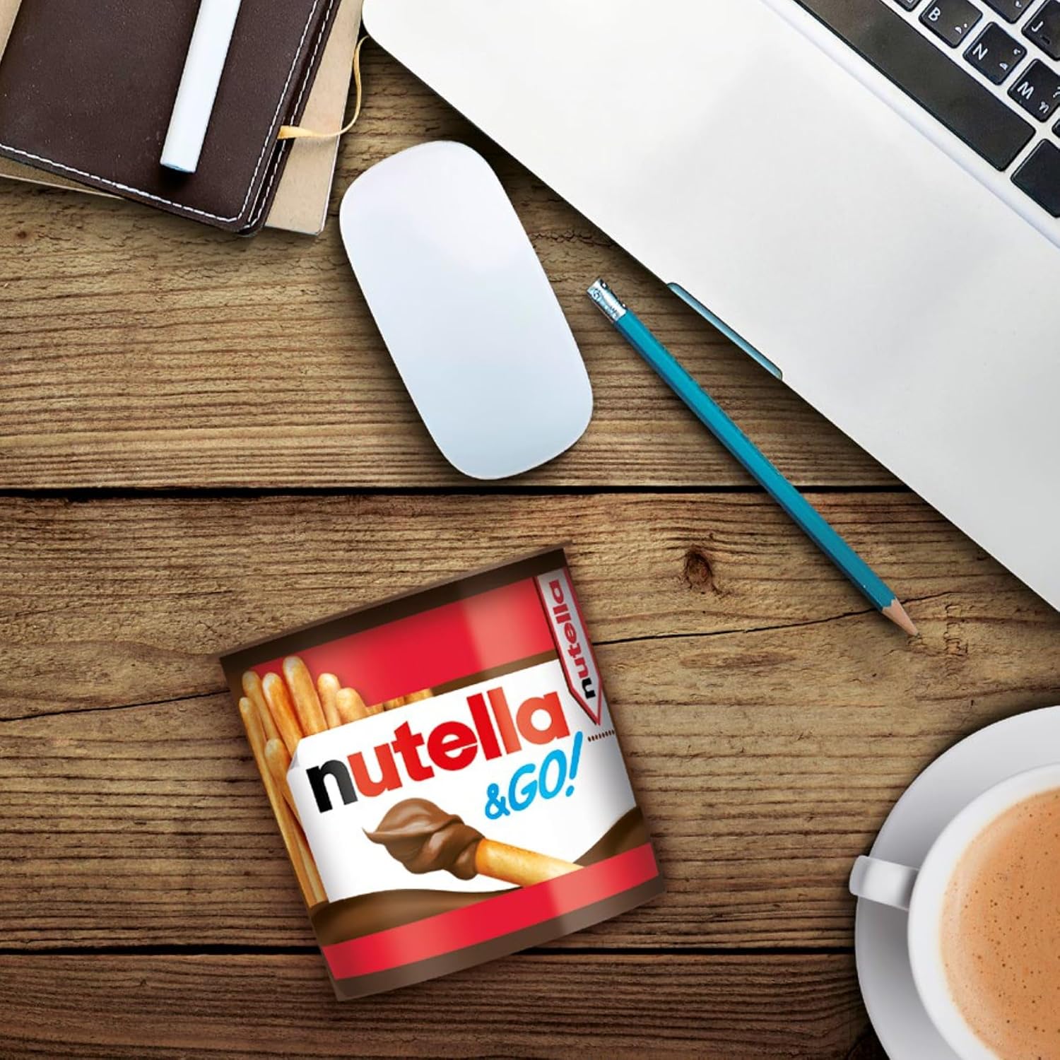 Detalle de Nutella & Go Snack Monoporzione con Croccanti Grissini e Nutella – 12 Confezioni da 48 g