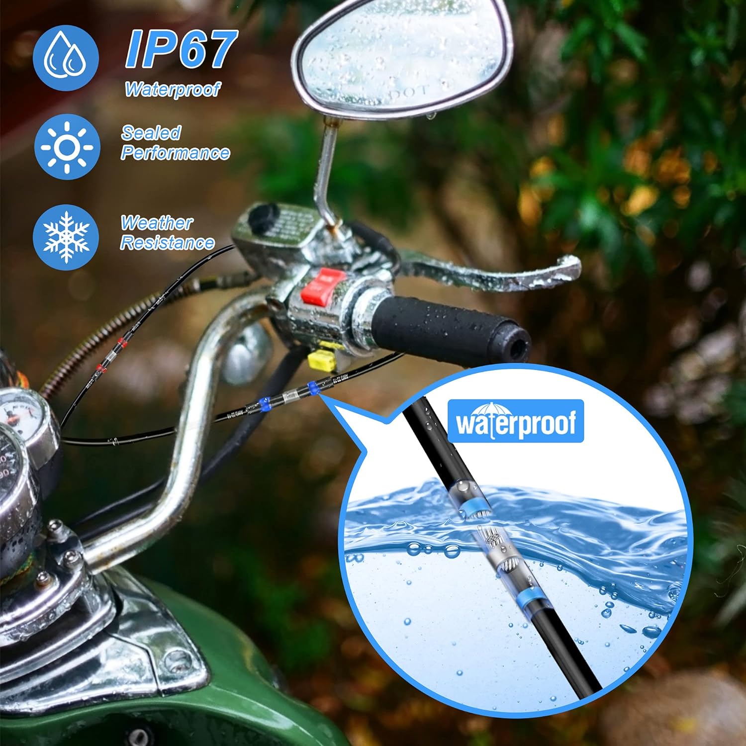 Thumbnail 3 de Kuject 120PCS solder seal wire connectors with heat-shrink butt splices (waterproof, self-solder)