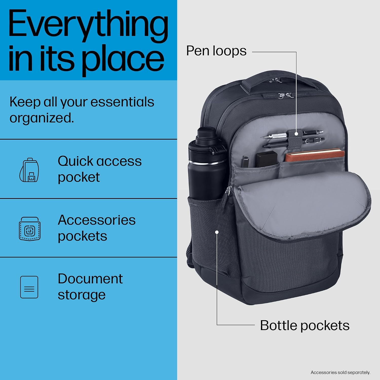 Detalle 1 de HP Everyday 16-inch Laptop Backpack with Recycled Materials