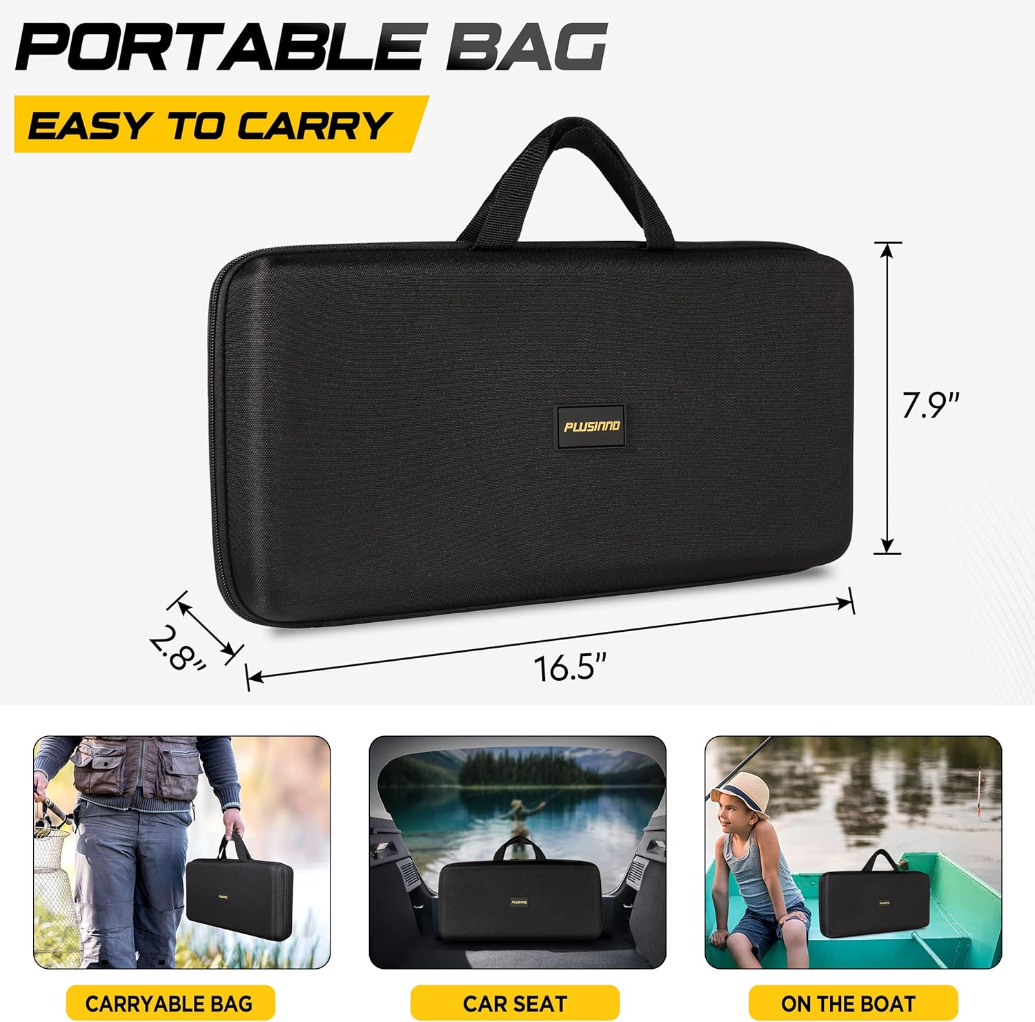 Thumbnail 3 de PLUSINNO Fishing Rod and Reel Combo (Carbon Fiber Telescopic) with Spinning Reel 12+1 Shielded Bearings